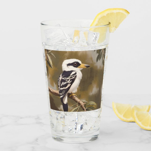 Australian Kookaburra Painting, Glass (Back Ice)