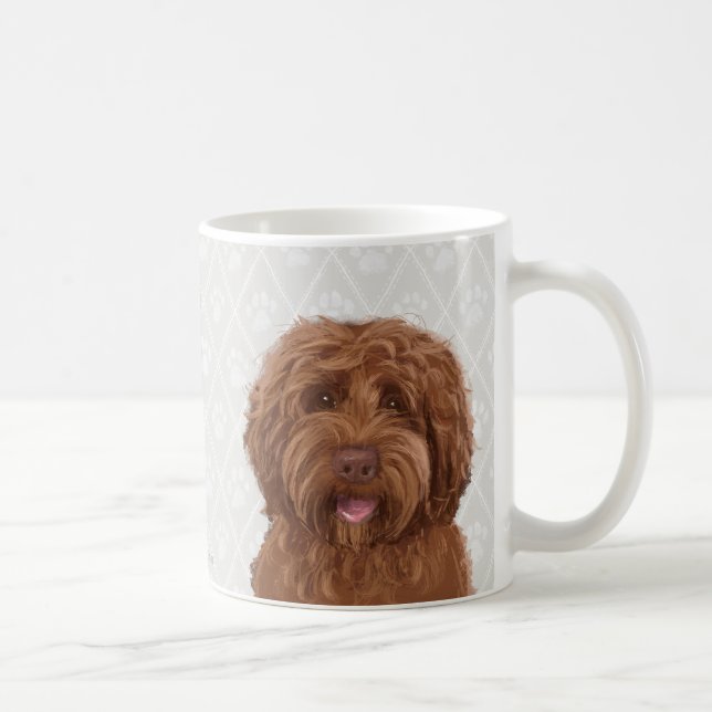 Australian labradoodle coffee mug (Right)