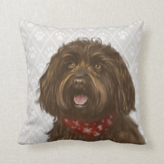 Australian Labradoodle Darcey Throw Pillow