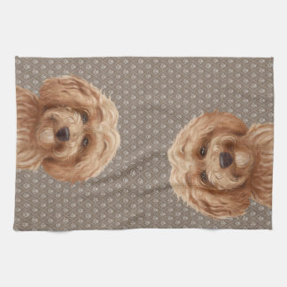 Australian Labradoodle Goldendoodle Beige Kitchen Towel