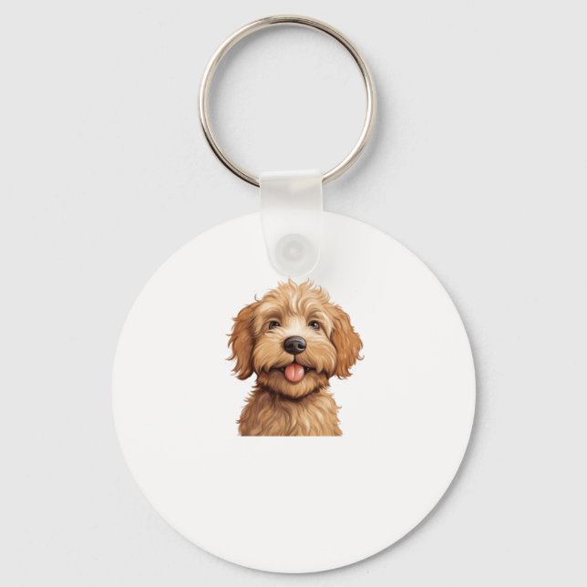 Australian Labradoodle Keychain (Front)
