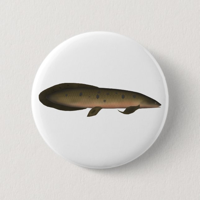Australian Lungfish 2 Inch Round Button (Front)