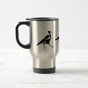 Australian magpie thermal tumbler travel mug