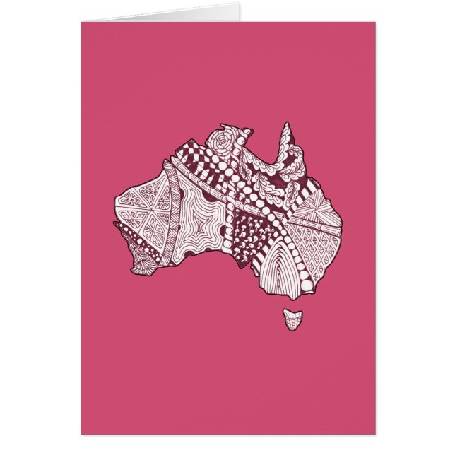 Australian Map Art (Front)