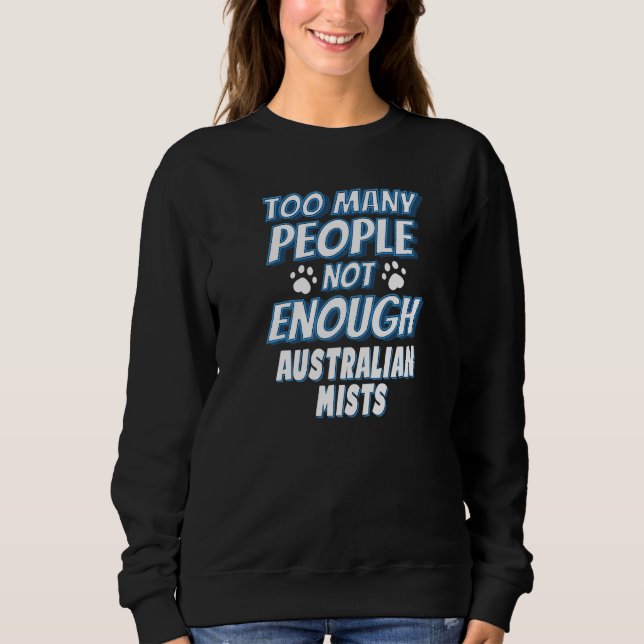 Australian Mist Cat Saying Introvert Sweatshirt (Front)