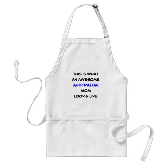 australian mom, awesome standard apron (Front)