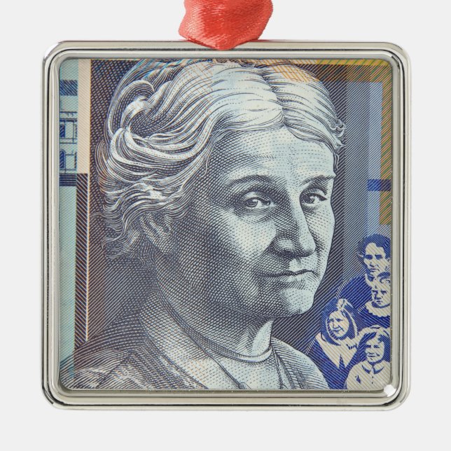 Australian money dollars metal ornament (Front)