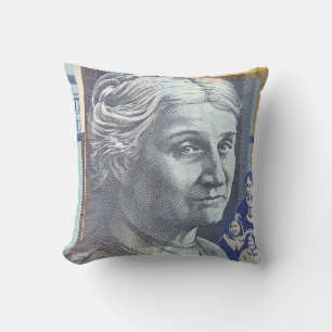 Australian money dollars throw pillow