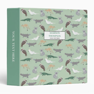 Australian Native Animals Eucalyptus Green Album Binder