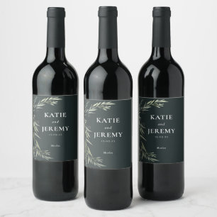 Australian Native Gum Leaf Wine Label
