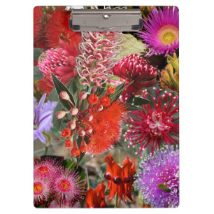 Australian Native Wild Flowers Clipboard
