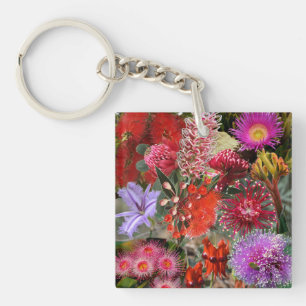Australian Native Wild Flowers Keychain