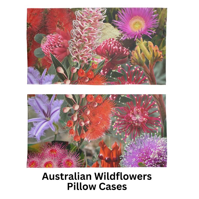 Australian Native Wild Flowers King Pillowcase (Creator Uploaded)
