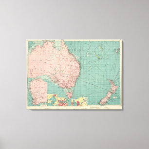 Australian, New Zealand ports Canvas Print