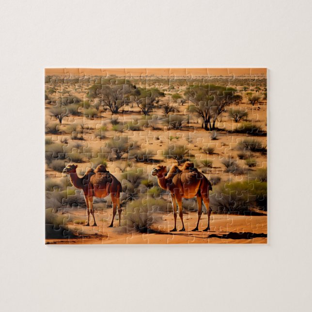Australian Outback Camels, Jigsaw Puzzle (Horizontal)