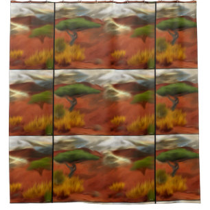 Australian Outback Dawn Abstract Art