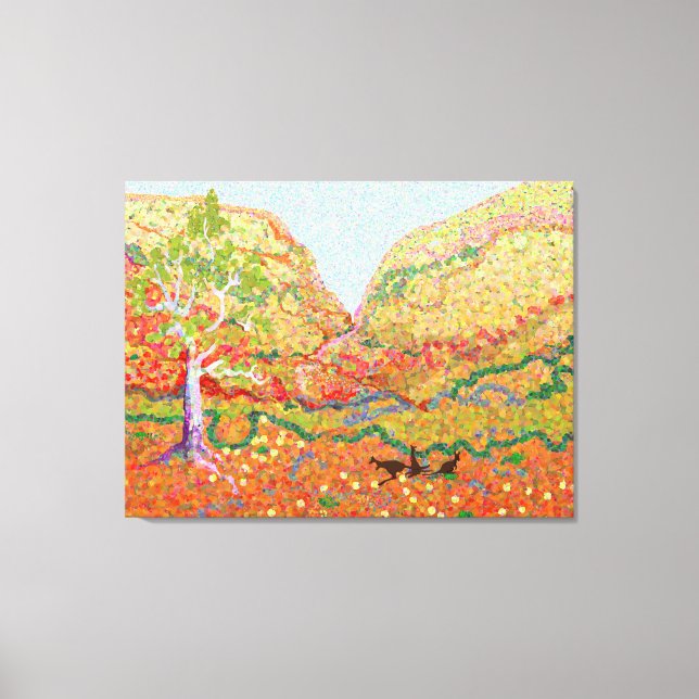 Australian Outback impressionist landscape Canvas Print (Front)