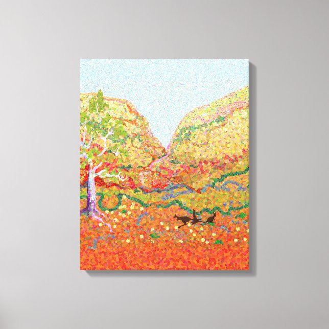 Australian outback landscape canvas print (Front)