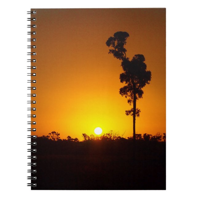 Australian outback sunset notebook (Front)
