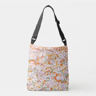 Australian paper daisy wildflowers crossbody bag
