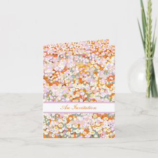 Australian paper daisy wildflowers invitation