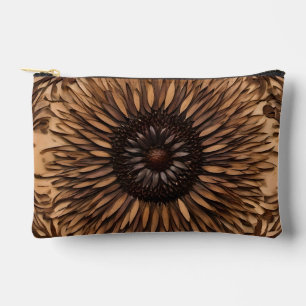 Australian Petals: Banksia Flower Wood Print Accessory Pouch