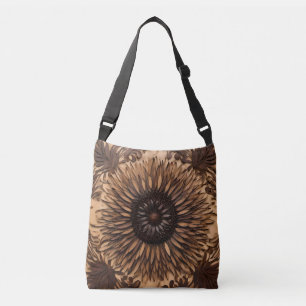 Australian Petals: Banksia Flower Wood Print Crossbody Bag