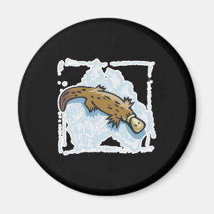 australian platypus design magnet