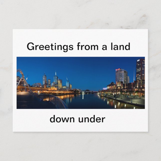 Australian Post Card Melbourne City (Front)