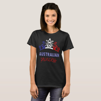 Australian Princess Tiara National Flag T-Shirt