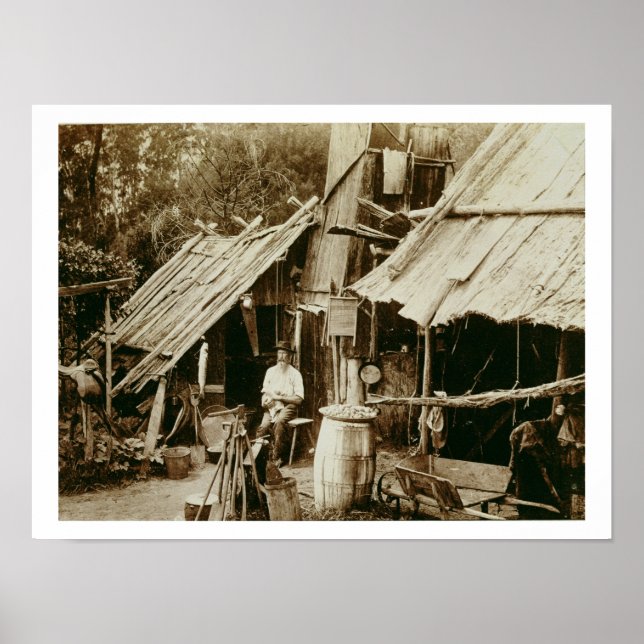 Australian prospector, c.1880s (sepia photo) poster (Front)