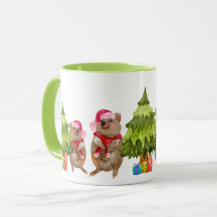 Australian Quokka Christmas Mug