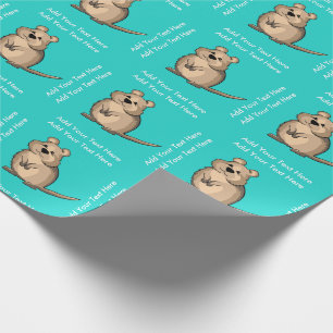 Australian Quokka Personalized Custom Colour Wrapping Paper