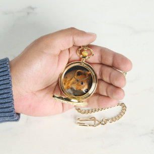 Australian Quokka Self Portrait Pose, Pocket Watch