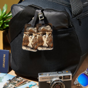 Australian Quokka Twins, Luggage Tag