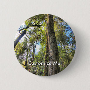 Australian Rainforest Eucalyptus Gum Trees 2 Inch Round Button