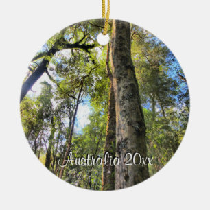 Australian Rainforest Eucalyptus Gum Trees Ceramic Ornament