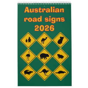 Australian road signs 2026 calendar
