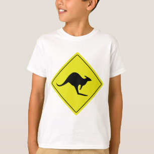 australian roadsign kangaroo australia T-Shirt