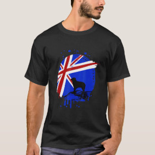Australian Shepard Dog Flag T-Shirt