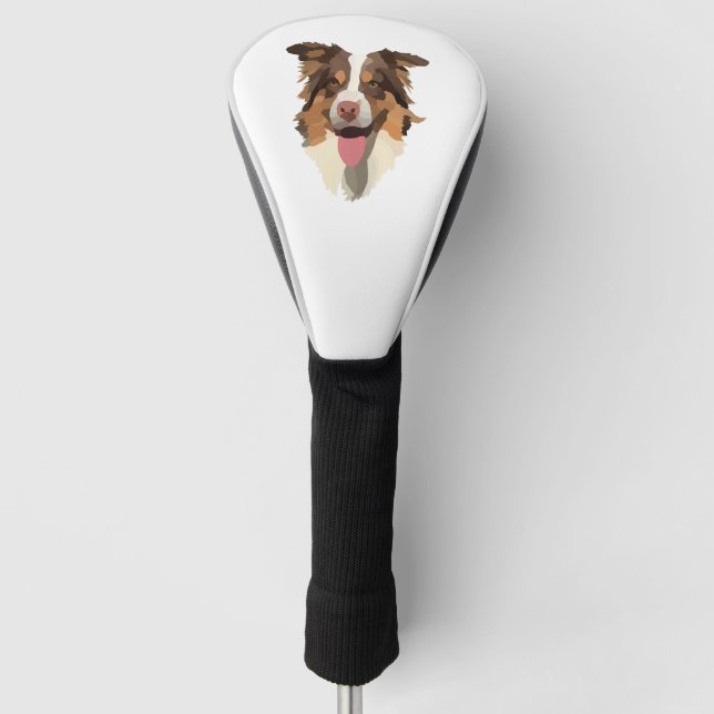 Australian shepherd 1 golf head cover (Front)