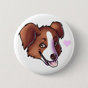 Australian Shepherd 2 Inch Round Button