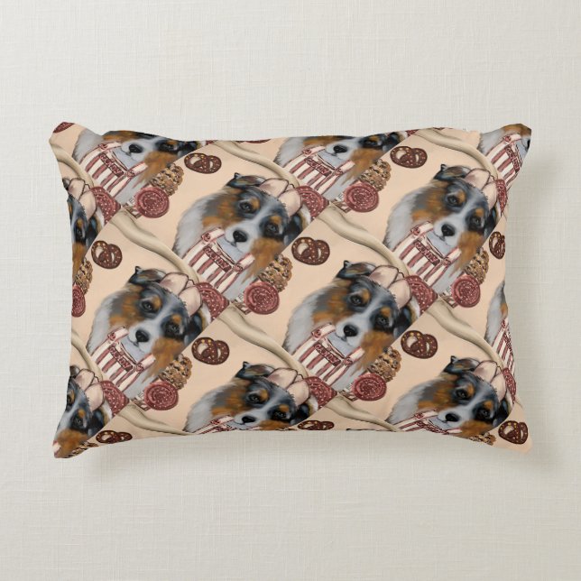 AUSTRALIAN SHEPHERD ACCENT PILLOW (Front)