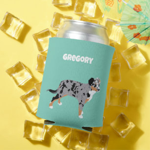 Australian Shepherd Aussie Dogs Can Sleeve Cooler