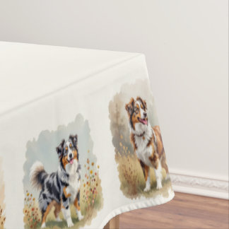 Australian Shepherd Aussie Dogs Tablecloth