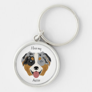 Australian Shepherd, Aussie Keychain