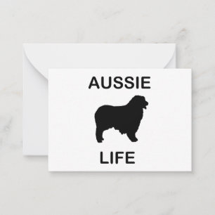 australian shepherd aussie life card