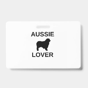 australian shepherd aussie lover badge