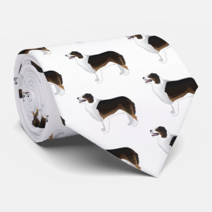 Australian Shepherd Basic Breed Silhouette Tie