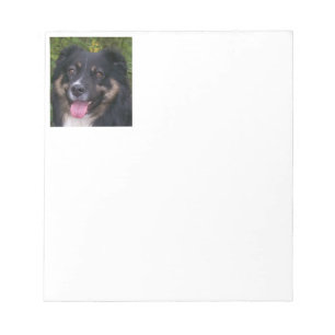 australian shepherd black tri notepad